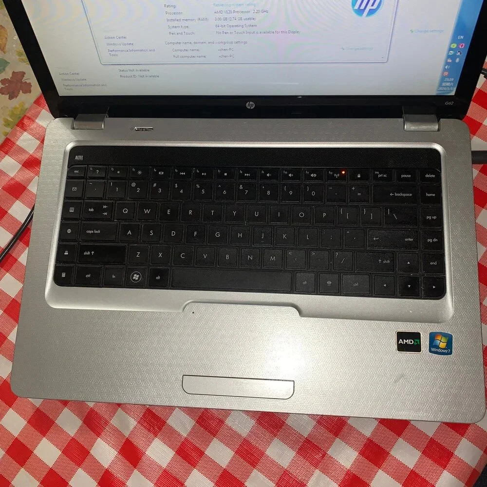 HP G62 Notebook PC AMD V120 Processor 2.20 GHz laptop